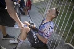 VAN ASBROECK Tom (BEL/Israel - Premier Tech) is cooled down post-race as he is near collapsing from the heat/exhaustion

Dwars door het Hageland 2023 (1.Pro) 
One day race from Aarschot to Diest (BEL/177km, with 41km of gravel sections)

©kramon