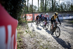 racing over the sketchy cobbles Le Samyn des Dames 2023One day race from Quaregnon to Dour (BEL/99km)©kramon