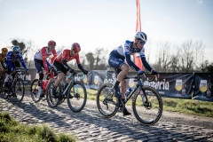 VANGHELUWE Warre (BEL/Soudal - Quick Step) racing over the scetchy cobbles55th Le Samyn 2023One day race from Quaregnon to Dour (BEL/209km)©kramon